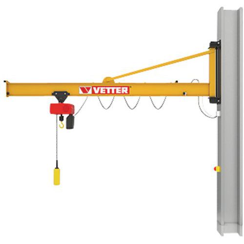 Gru A muro P=1000Kg, 4M F=1000KG,PORTEE =4M,