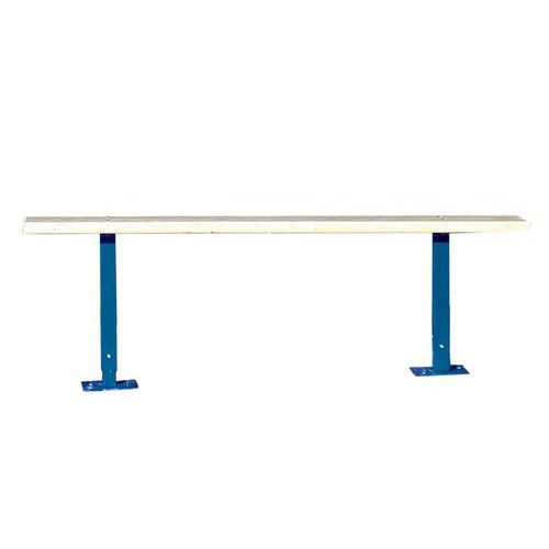 Riparo per fumatori di base - Seduta in legno - blu L tot.: 1,8,