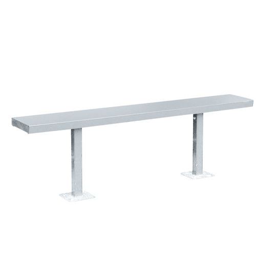 Panca in metallo per pensilina per fumatori - Lieusaint - Bianco,