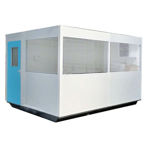 Cabina-Ufficio 4X4M A Doppia P arete In Lamier a D'Acciaio,