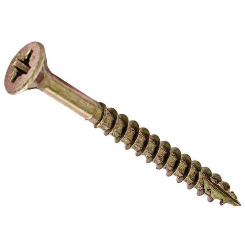 Viti da legno Pozi acciaio testa fresata fil parz-4x60/40,