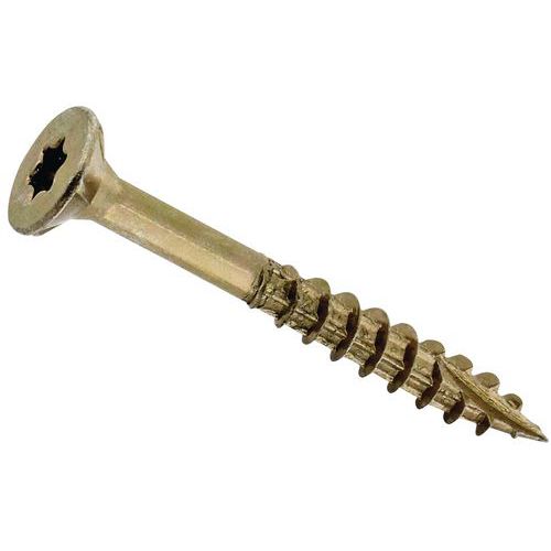 Viti da legno a stella acciaio filettatura parz - 5x80/60,