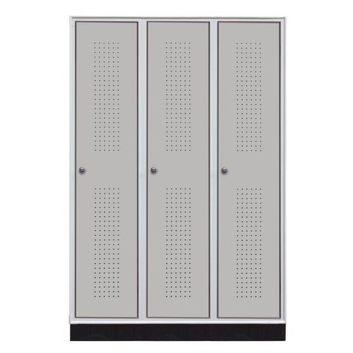 Armadio spogliatoio ind.pulita 3 col. 90X50X175h GRIGIO,