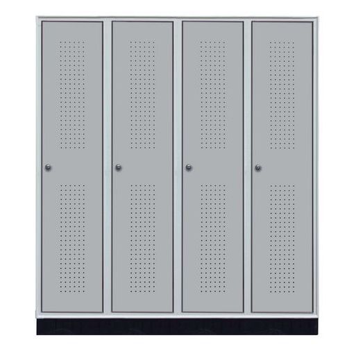 Armadio spogliatoio ind.pulita 4 col. 120X50X175h GRIGIO,