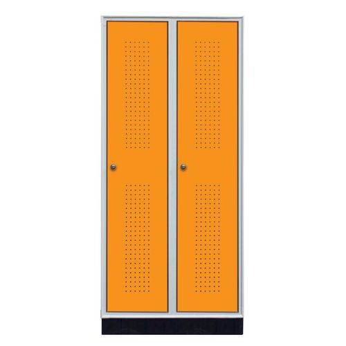 Armadio spogliatoio ind.pulita 2 col. 60X50X175h ARANCIO,