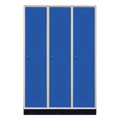 Armadio spogliatoio ind.pulita 3 col. 90X50X175h BLU,