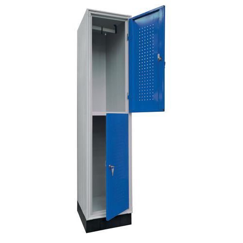 Armadio spogliatoio multiscomparto 2 posti 40X50X175h BLU,