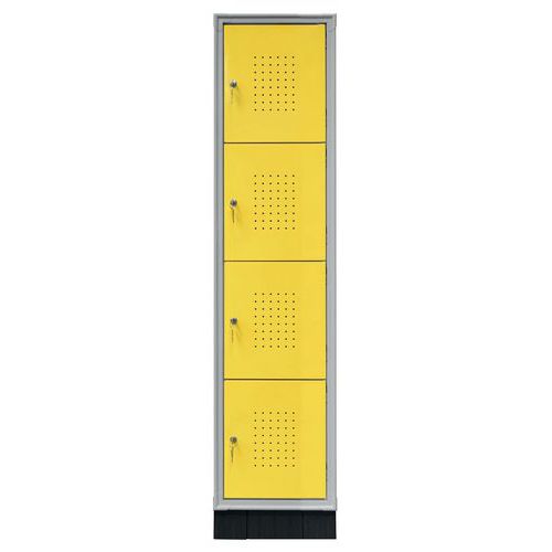 Armadio casellario 4 vani 1 colonna 40X50X175h GIALLO,