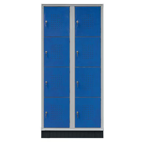 Armadio casellario 8 vani 2 colonne 80X50X175h BLU,