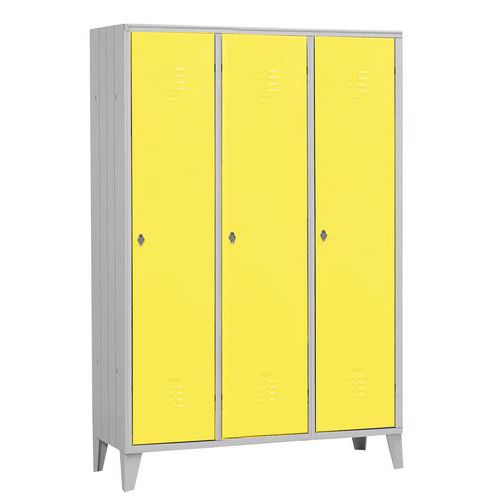 Arm. spogl. sporco/pulito 3 posti RAL101 8 dim.: 120x50x18,