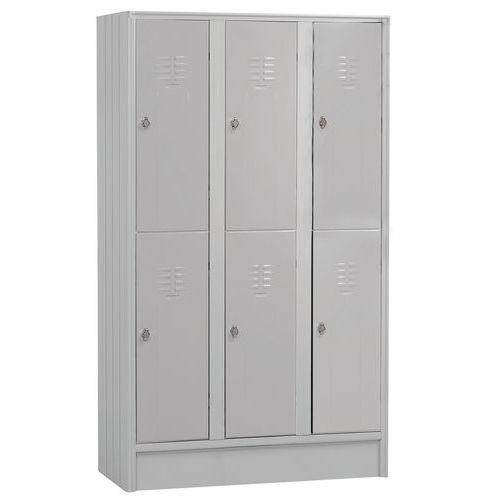 ARM.SPOGL.6 VANI DIM105X50X180 GRIGIO BASE RA L 7035,