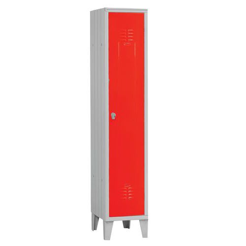 ARMADIO SPOGLIATOIO 1 VANO DIM .35X50X180 ROSS O RAL3000,