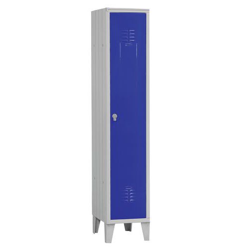 ARMADIO SPOGLIATOIO 1 VANO DIM .35X50X180 BLU RAL5017,