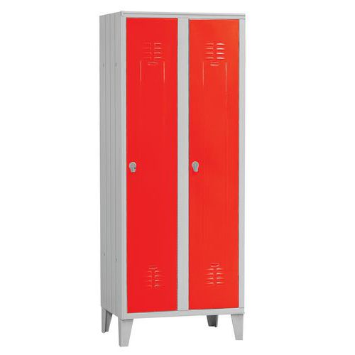 ARMADIO SPOGLIATOIO 2 VANI DIM .70X50X180 ROSS O RAL3000,