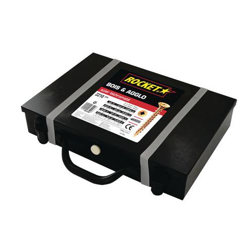 Valigetta 2210 viti Rocket testa fresata Pozi acciaio,