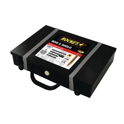 Valigetta 1350 viti Rocket testa fresata a stella acciaio,