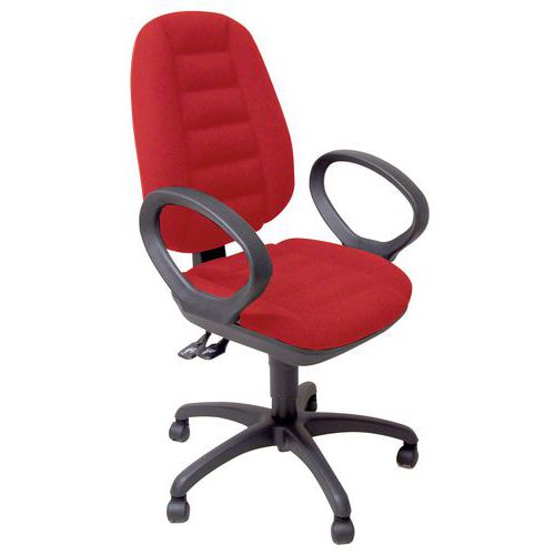 seduta ergonomica schien. alto mecc. CP rosso,