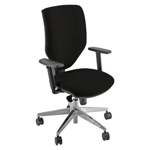 Seduta operativa COZY pp Base alluminio pressofuso Nero,