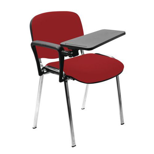 seduta visitatore rossa su str uttura acciaio 30x15 mm,