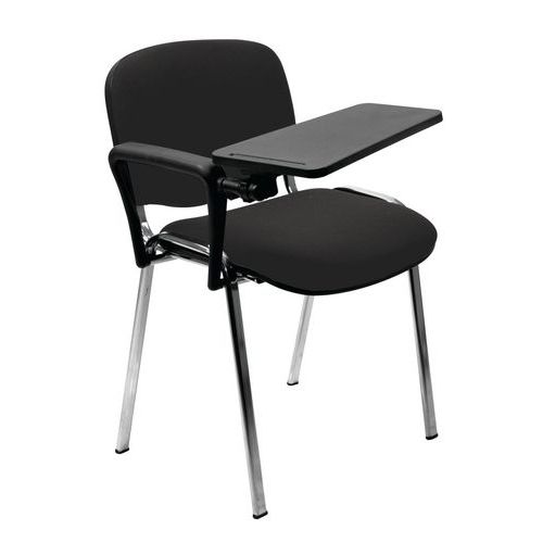 seduta visitatore antracite su struttura acci aio 30x15 mm,