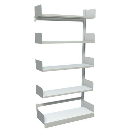 Scaffalatura successiva doppio accesso Car. max rip.:80 kg Alt.:2.000 mm,