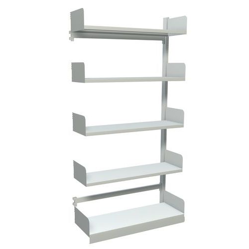 Scaffalatura successiva doppio accesso Car. max rip.:100 kg Alt.:2.000 mm,