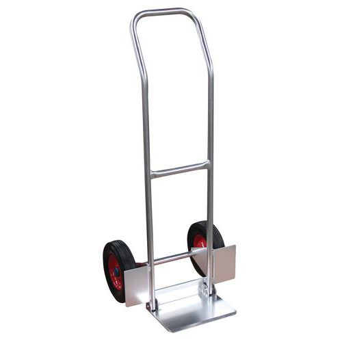 Carrello alluminio pala pieghevole ruote in gomma 200 kg,