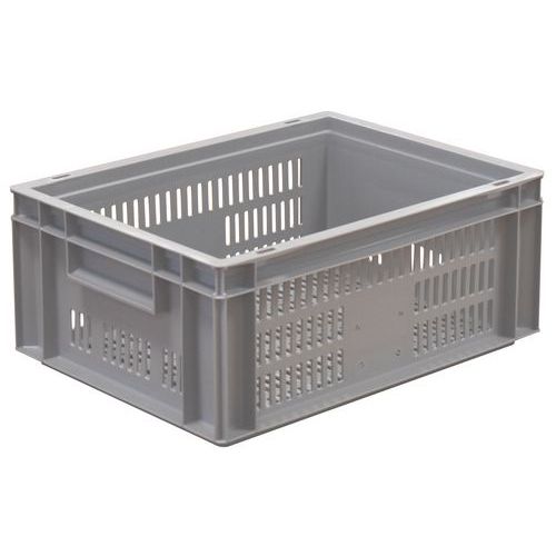 Contenitore a norma europea forato - 15 L fondo forato,