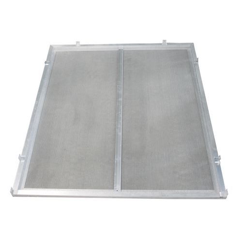 Protezione laterale DX/SX L 1600 per estremità con pensilina in alluminio grezzo  ,