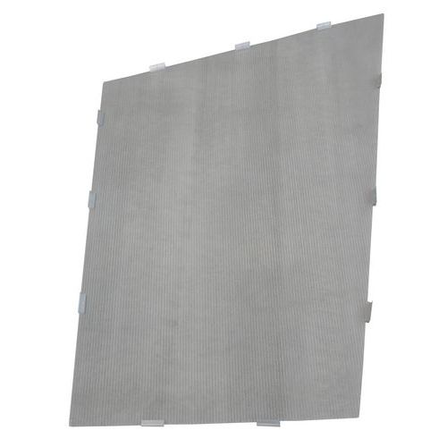 Protezione laterale dritta grigia per riparo a un lato - Tettoia inclinata,