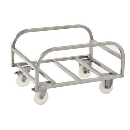 Carrello inox per contenitore profondo da 170 L,