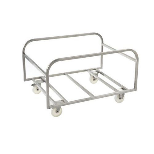 Carrello inox per contenitore profondo da 500 L,