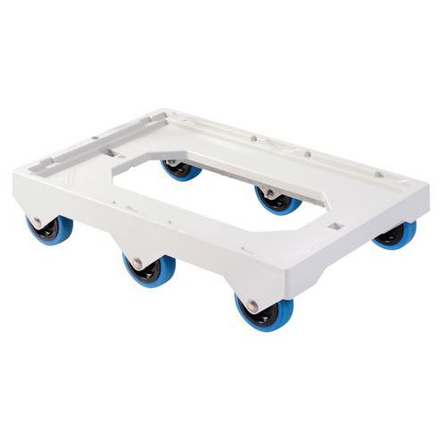 Base con 6 rotelle silenziose - Asse in acciaio,