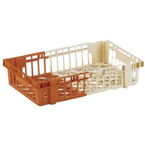 Cassetta da pasticceria bicolore 20 L - Avorio/arancione,