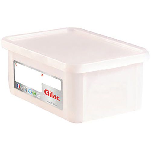 Contenitore HACCP 12 L rettangolare con coperchio - Bianco,
