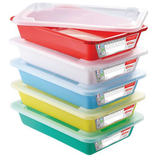 Set da 5 contenitori per campioni di controllo da 8 L con coperchi,