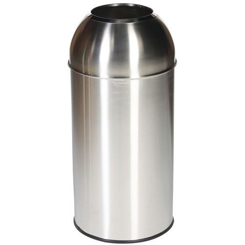 Pattumiera Open Dôme 40 L - Coperchio acciaio inox - Manutan,