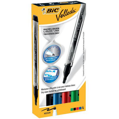Pennarello cancellabile - Bic Velleda Pocket - Colori assortiti,