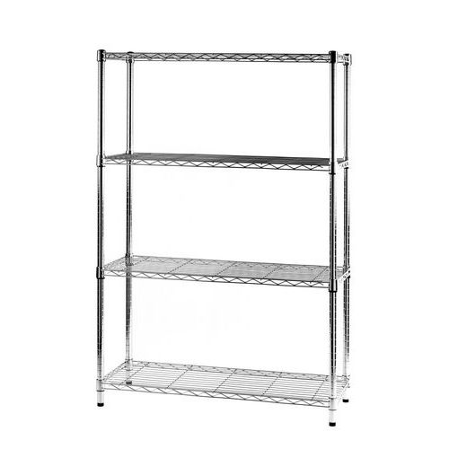 Libreria light cromo con 3 piani cm 35 x 90 x 137,