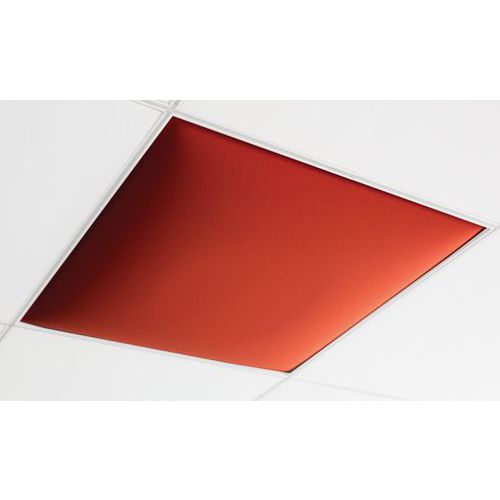 Pannello acustico da soffitto 50 mm T15 rosso,