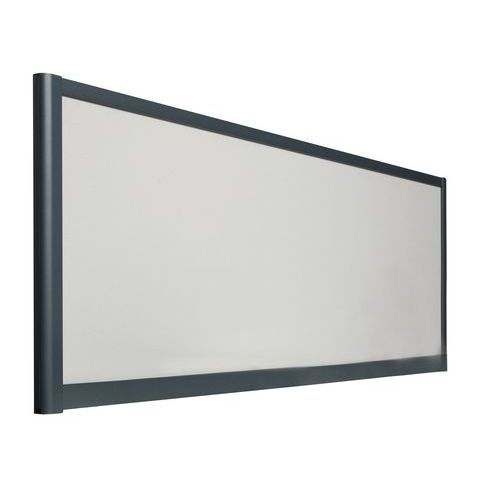 Schermo di separazione 495x1600 Profilo Grigio Twist Grigio,