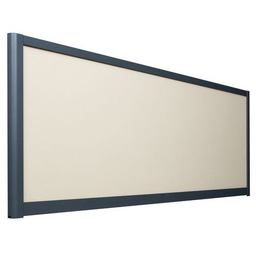 Schermo separ. acustico 495x1600 Profilo Grigio Twist Beige,