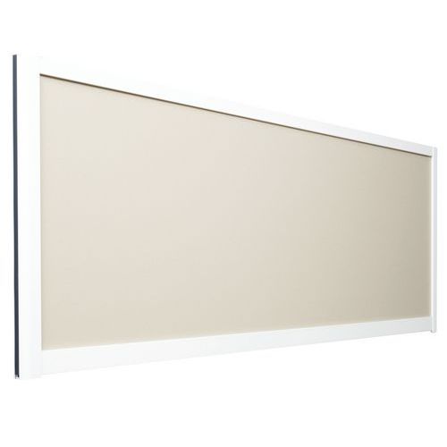 Schermo di separazione 495x1600 Profilo Bianco Twist Beige,