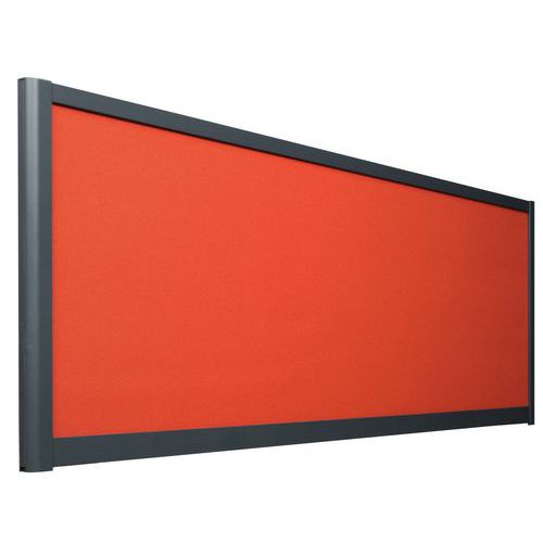 Schermo separ. acustico 495x1600 Profilo Grigio Twist Rosso,