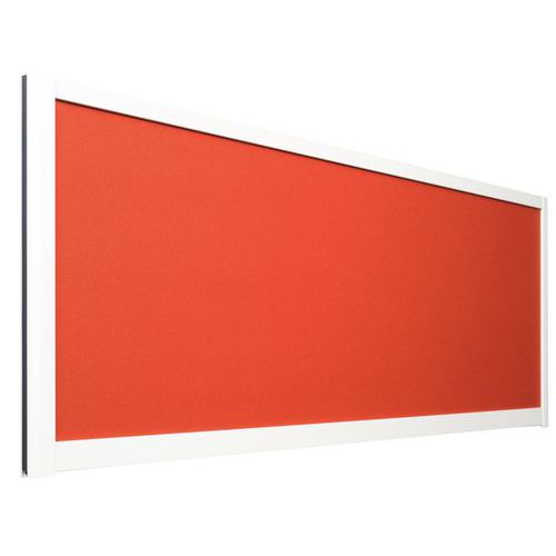 Schermo separ. acustico 495x1600 Profilo Bianco Twist Rosso,
