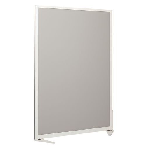 Parete divisoria acustica 170x120 cm Bianco Twist Grigio,