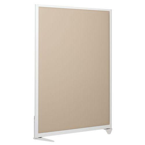 Parete divisoria acustica 170x120 cm Bianco Twist Beige,