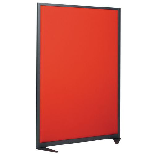 Parete divisoria acustica 170x120 cm Grigio Twist Rosso,