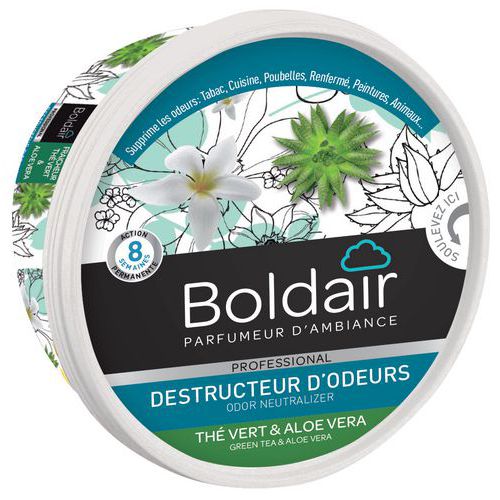 Gel Boldair elimina-odori tè verde aloe vera - 300 g,