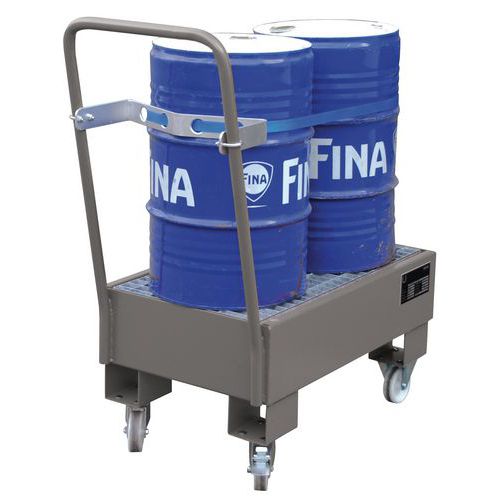 Vasca di ritenzione mobile per fusto da 60 L,